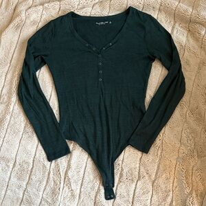 Abercrombie & Fitch Dark Green Bodysuit